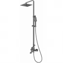 Душевая система Wonzon & Woghand Flex WW-88047072-BGM 250 мм, со смесителем, темный графит матовый