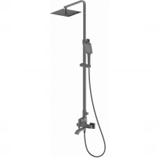 Душевая система Wonzon & Woghand Flex WW-88047072-BGM 250 мм, со смесителем, темный графит матовый