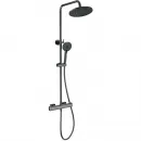 Душевая система Wonzon & Woghand Stay 1 WW-B3051-A-BGG 230 мм, с термостатом, темный графит матовый