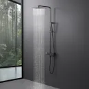 Душевая система Timo Tetra-Thermo SX-0169/18 300x200 мм, с термостатом, вороненая сталь