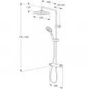 Душевая система 250 мм Gustavsberg Nordic3 Round GB41215630