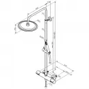 Душевая система 250 мм Damixa Scandinavian Pure 936800300