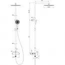 Душевая система Wonzon & Woghand Tor WW-88047073-CR 300 мм, со смесителем, хром