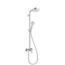 Душевая система с однорычажным смесителем Hansgrohe Crometta 160 1jet Showerpipe 27266400