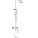 Душевая система Abber Daheim AF8260L 250 мм, с термостатом, хром