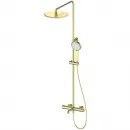 Душевая система Wonzon & Woghand Stick WW-88739017-BG 300 мм, со смесителем, золотой матовый