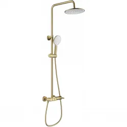 Душевая система Wonzon & Woghand Muse Corno WW-A30653-BG 224 мм, со смесителем, золотой матовый