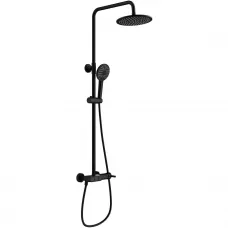 Душевая система Wonzon & Woghand Muse Corno WW-A30653-MB 224 мм, со смесителем, черный матовый