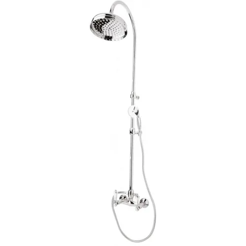 Душевая колонная со смесителем, верхним и ручным душем хром, ручки Swarovski Cezares Diamond DIAMOND-CD-01-Sw
