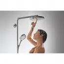 Душевая система хром/белый Hansgrohe Raindance Select S 300 2jet Showerpipe 27133400