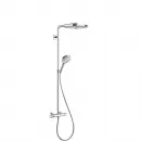 Душевая система хром/белый Hansgrohe Raindance Select S 300 2jet Showerpipe 27133400