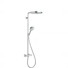 Душевая система хром/белый Hansgrohe Raindance Select S 300 2jet Showerpipe 27133400