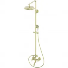 Душевая система Wonzon & Woghand Retro WW-88739020-BG 228 мм, со смесителем, золотой матовый