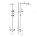 Душевая система 200 мм Timo Tetra-Thermo SX-0169/03