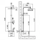 Душевая система 340x220 мм Paffoni Elle ZCOL665CR