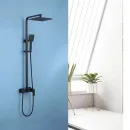 Душевая система Abber Daheim AF8220BL 250 мм, со смесителем, черный матовый