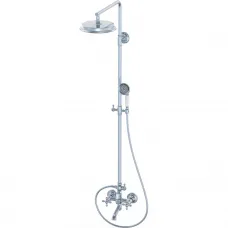 Душевая система Wonzon & Woghand Retro WW-88739020-CR 228 мм, со смесителем, хром