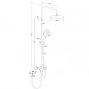 Душевая система 230 мм Damixa Apollo DX220910300