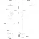 Душевая система Wonzon & Woghand WW-A30874-CR 224 мм, со смесителем, хром