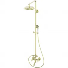 Душевая система Wonzon & Woghand Retro WW-88739020-PG 228 мм, со смесителем, золотой