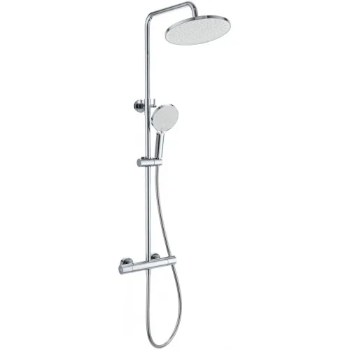 Душевая система Wonzon & Woghand Inn 1 WW-B3013-T1-CR 255 мм, с термостатом, хром