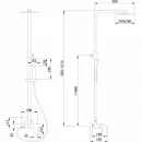 Душевая система Abber Wasserfall AF8616L 250 мм, со смесителем, хром