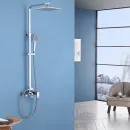 Душевая система Abber Wasserfall AF8616L 250 мм, со смесителем, хром