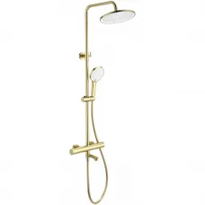 Душевая система Wonzon & Woghand WW-B3069-BG 255 мм, с термостатом, золотой матовый