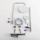 Душевая система Cezares Lux LUX-CVD-01 254 мм, со смесителем, хром