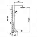 Душевая система 230 мм Timo Helmi SX-1070/00-16 (412)
