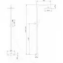 Душевая система Abber Wasser Kreis AF8160NG 250 мм, с термостатом, никель