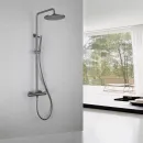 Душевая система Abber Wasser Kreis AF8160NG 250 мм, с термостатом, никель