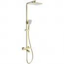 Душевая система Wonzon & Woghand Stay 3 WW-B3026-T1-BG 300x200 мм, с термостатом, золотой матовый