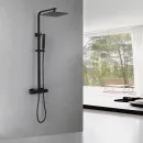 Душевая система Abber Daheim AF8260B 250 мм, с термостатом, черный матовый