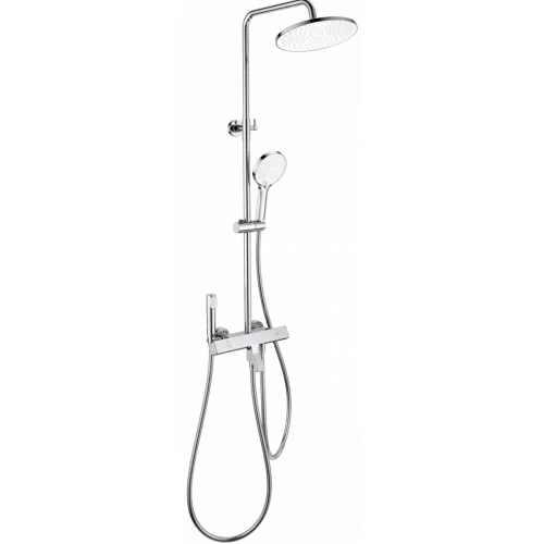 Душевая система Wonzon & Woghand The One WW-B3094-CR 255 мм, с термостатом, хром