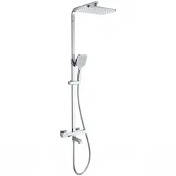 Душевая система Wonzon & Woghand Stay 3 WW-B3026-T1-CR 300x200 мм, с термостатом, хром