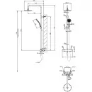 Душевая система Gessi Emporio 35181#299 201,5 мм, с термостатом, черный матовый