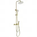 Душевая система Wonzon & Woghand WW-B3097-A-BG 230 мм, с термостатом, золотой матовый
