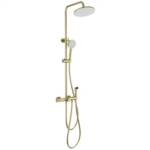 Душевая система Wonzon & Woghand WW-B3097-A-BG 230 мм, с термостатом, золотой матовый