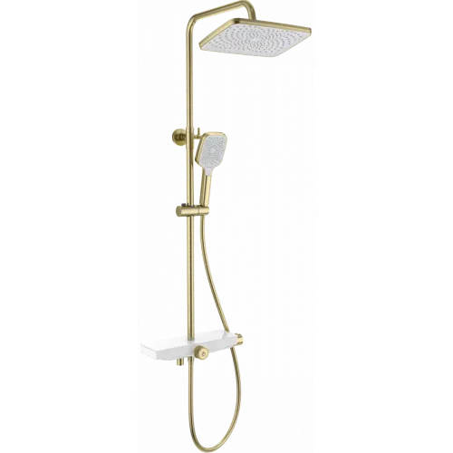 Душевая система Wonzon & Woghand ThermoKlick WW-B3098-A-BG 300x200 мм, с термостатом, золотой матовый