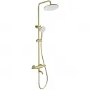 Душевая система Wonzon & Woghand Capsule WW-B3031-A1-BG 230 мм, с термостатом, золотой матовый