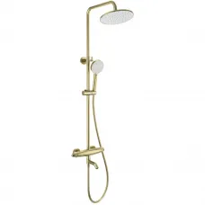 Душевая система Wonzon & Woghand Capsule WW-B3031-A1-BG 230 мм, с термостатом, золотой матовый