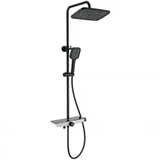 Душевая система Wonzon & Woghand ThermoKlick WW-B3098-A-MB 300x200 мм, с термостатом, черный матовый