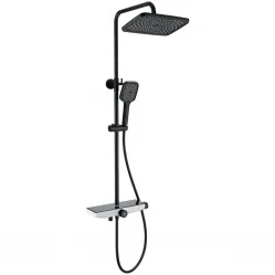 Душевая система Wonzon & Woghand ThermoKlick WW-B3098-A-MB 300x200 мм, с термостатом, черный матовый