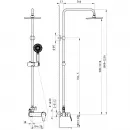 Душевая система Wonzon & Woghand Balance WW-054601-CR со смесителем, хром