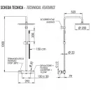 Душевая система 200 мм Remer Elegance EQ32X7MMM20NPO