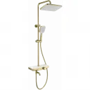 Душевая система Wonzon & Woghand WW-B3099-A-BG 300x200 мм, с термостатом, золотой матовый