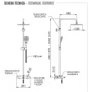 Душевая система 250 мм Remer Elegance EQ34A8CPUFS25