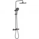 Душевая система Abber Thermostat AF8516NGL 220 мм, с термостатом, никель