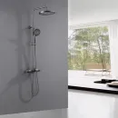 Душевая система Abber Thermostat AF8516NGL 220 мм, с термостатом, никель